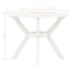 bistrobord 70x70x72 cm plast hvid