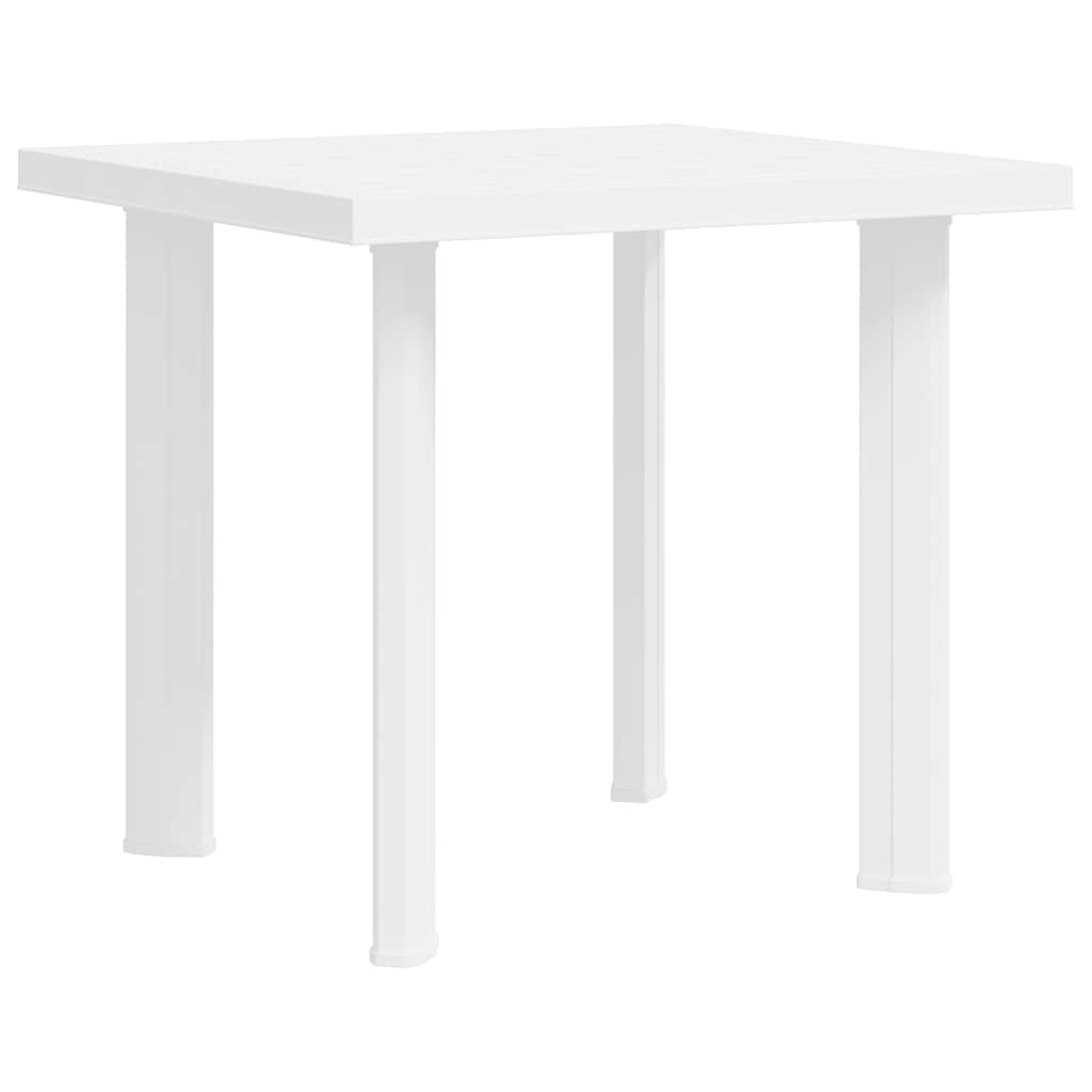 havebord 80 x 75 x 72 cm plastik hvid
