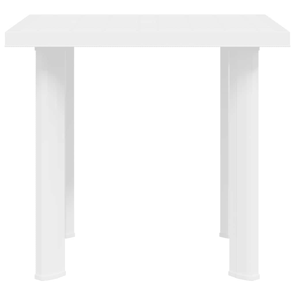 havebord 80 x 75 x 72 cm plastik hvid