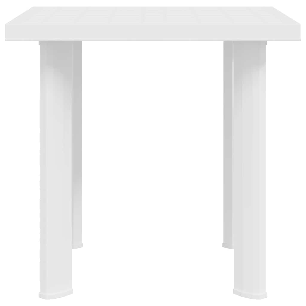 havebord 80 x 75 x 72 cm plastik hvid