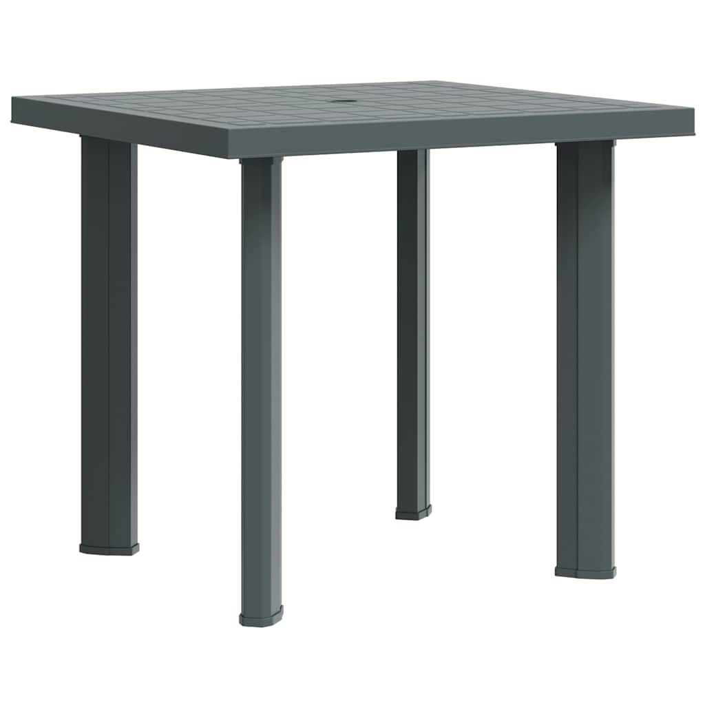 havebord 80 x 75 x 72 cm plastik grøn