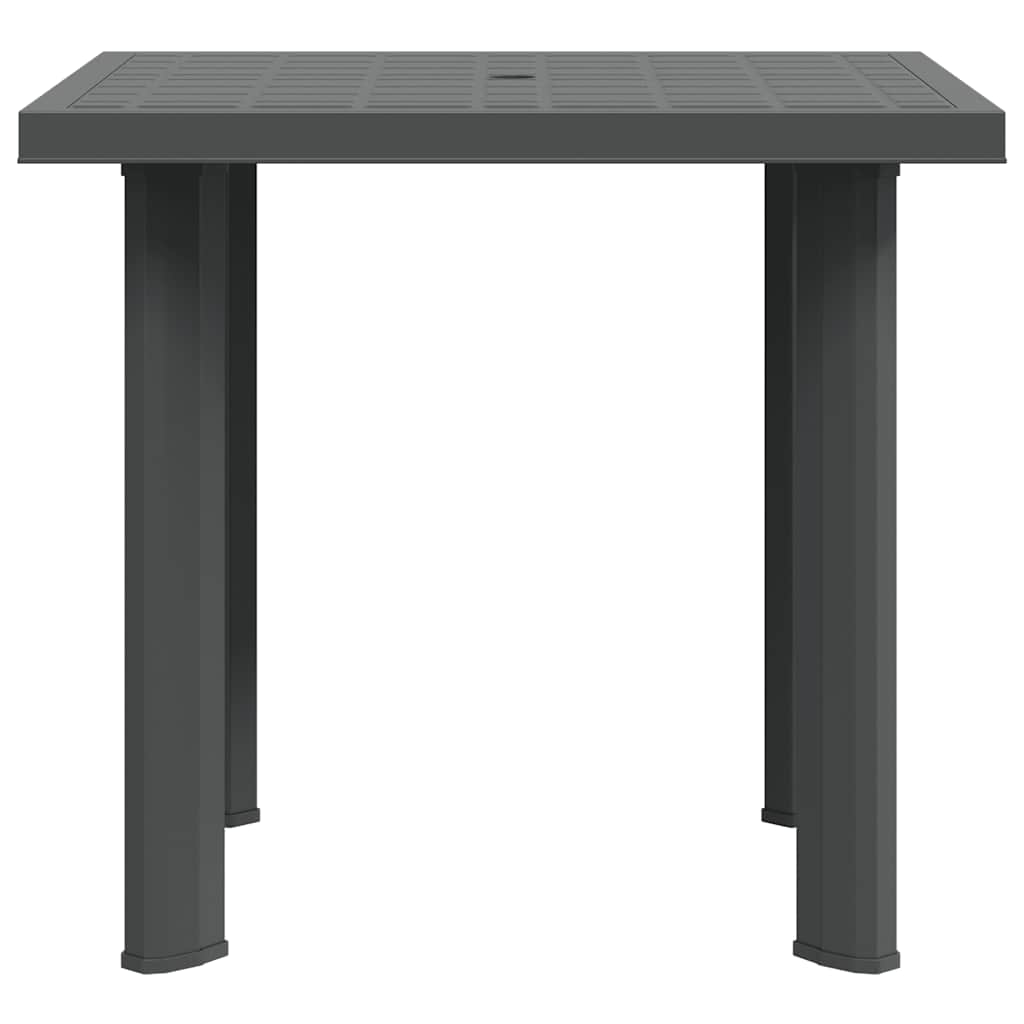 havebord 80 x 75 x 72 cm plastik antracitgrå