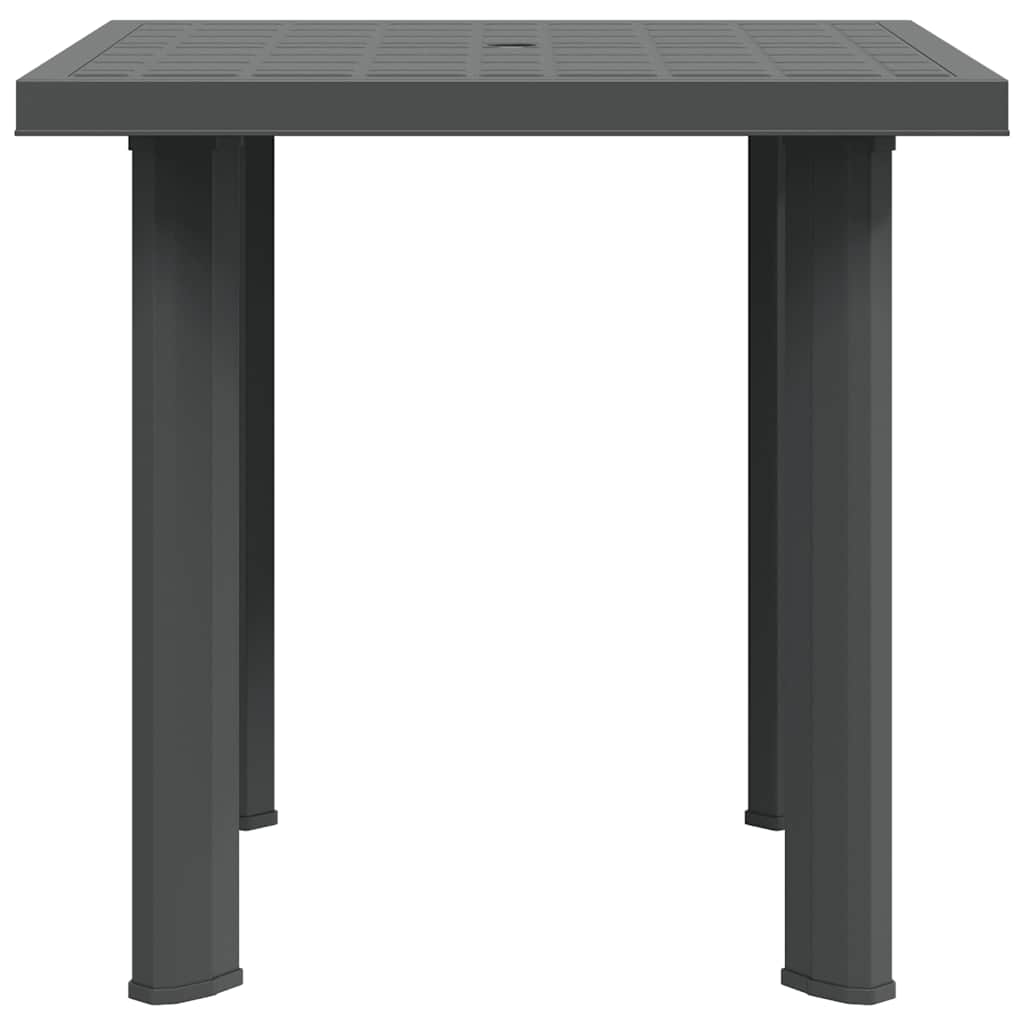 havebord 80 x 75 x 72 cm plastik antracitgrå