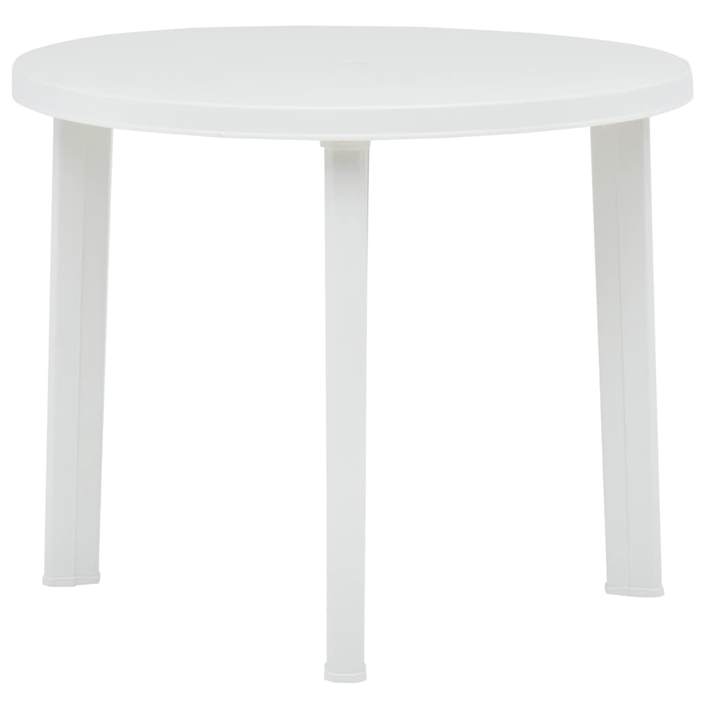 havebord 89 cm plastik hvid