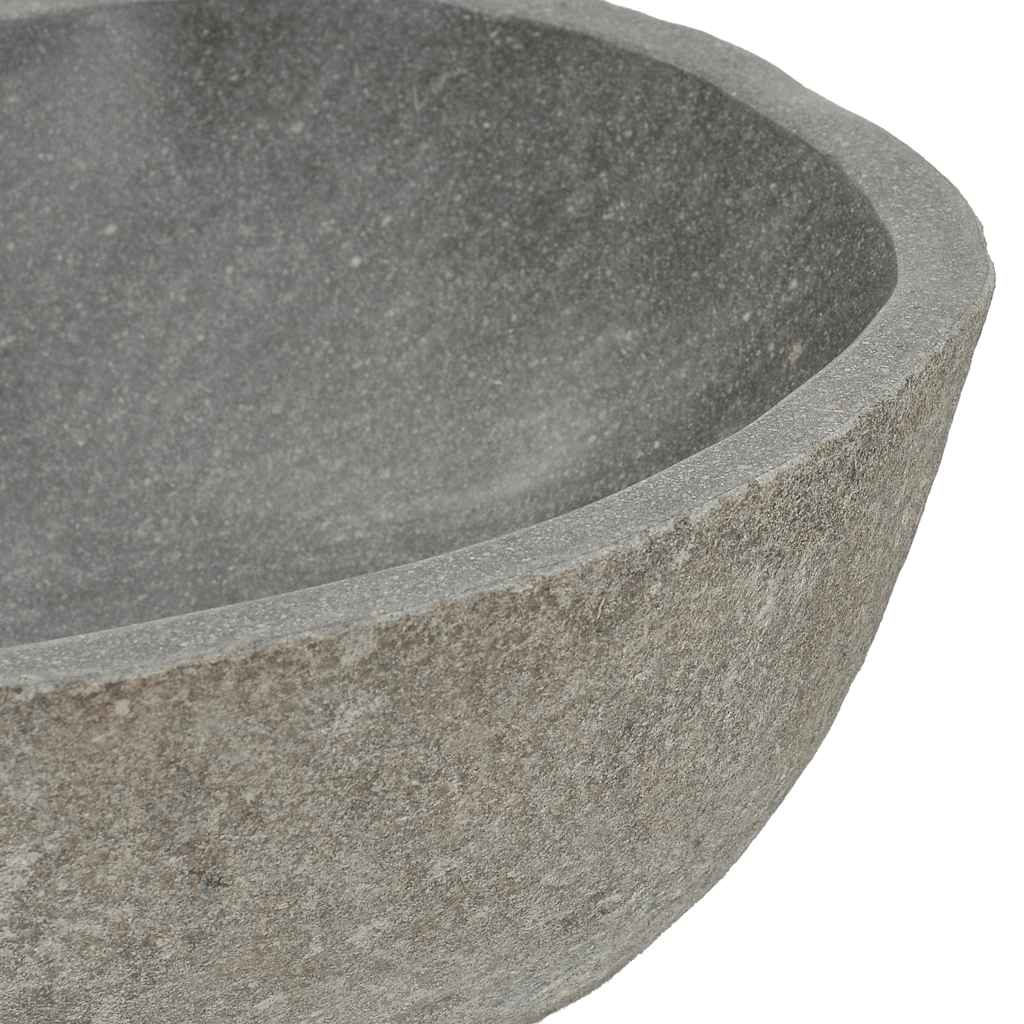 håndvask (37-46) x (29-36) cm oval flodsten