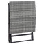 foldbar taburet polyrattan grå