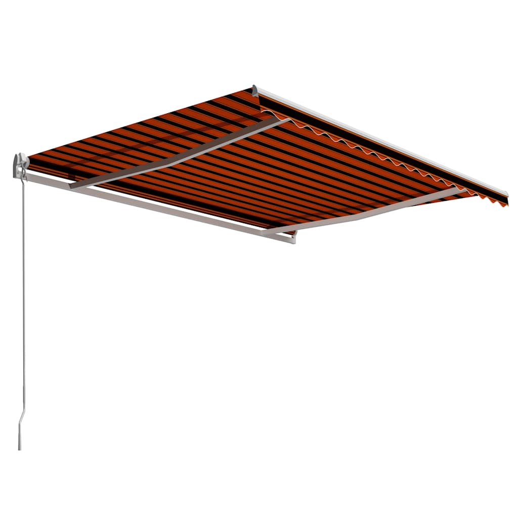 Udtrækkelig markise Orange og Brun 400 × 300 cm