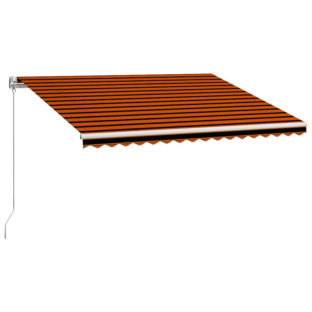 Udtrækkelig markise Orange og Brun 400 × 300 cm