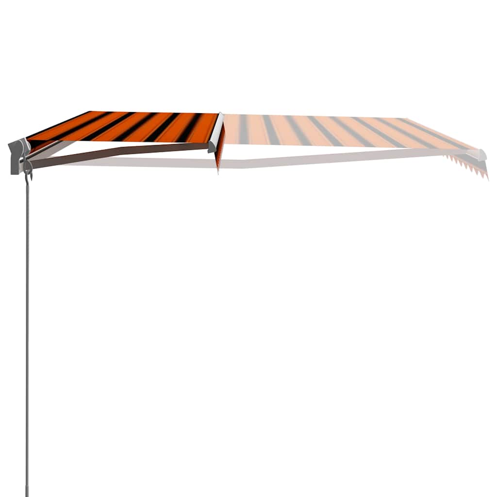 Udtrækkelig markise Orange og Brun 400 × 300 cm
