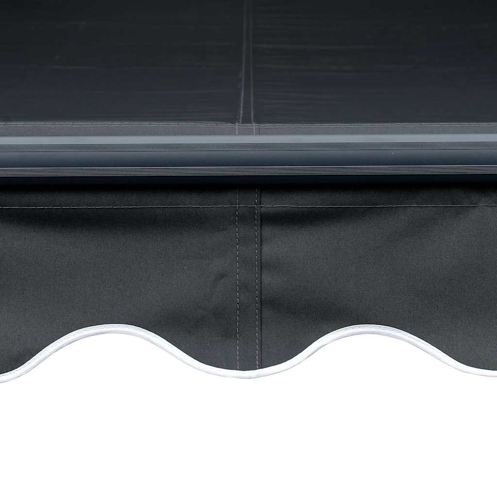 markise m. LED-lys 300x250 cm manuel betjening antracitgrå