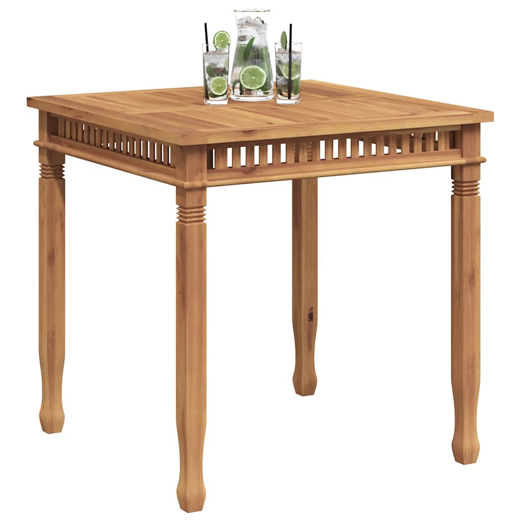 havebord 80x80x80 cm massivt teaktræ