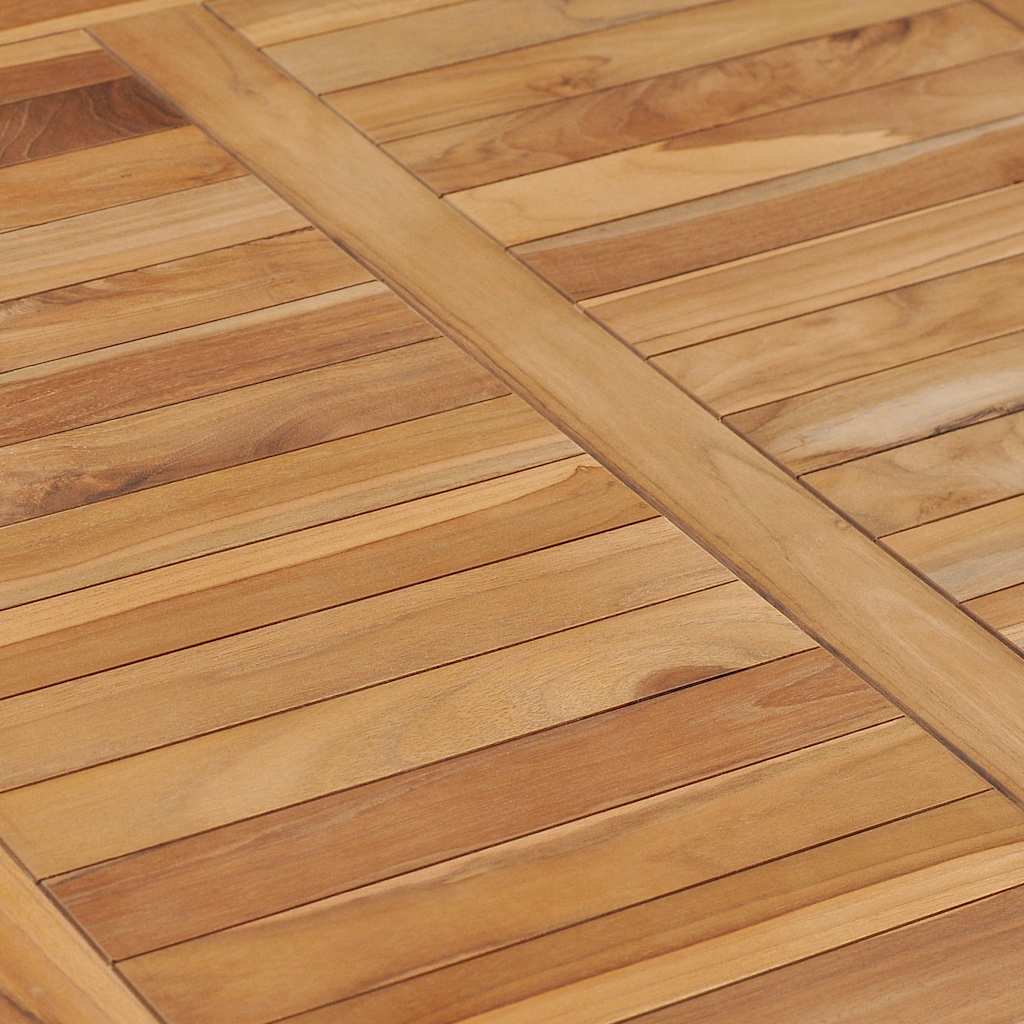 havebord 80x80x80 cm massivt teaktræ