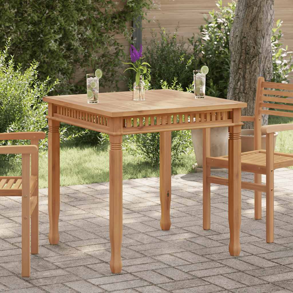 havebord 80x80x80 cm massivt teaktræ