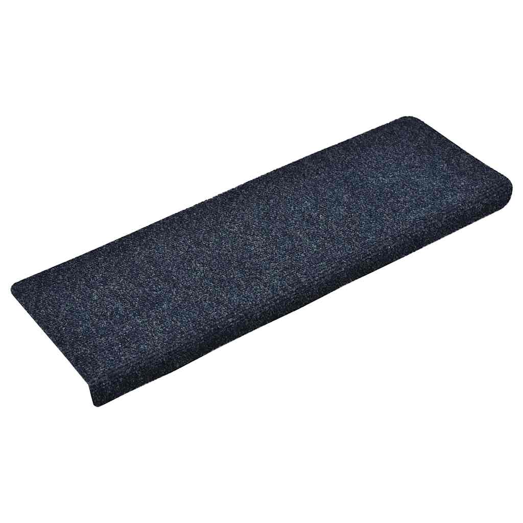 trappemåtter selvklæbende 15 stk. 65x21x4 cm blå rektangulær kant