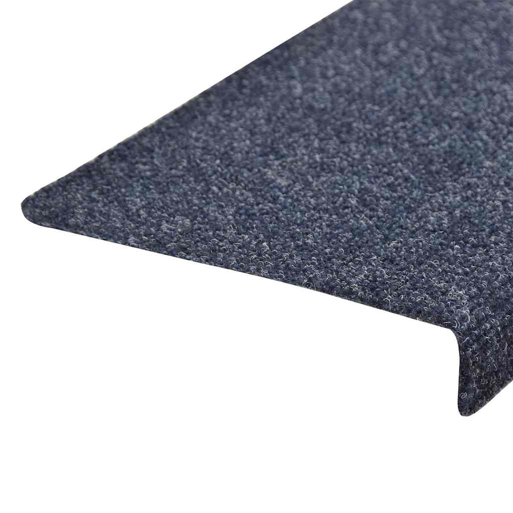trappemåtter selvklæbende 15 stk. 65x21x4 cm blå rektangulær kant