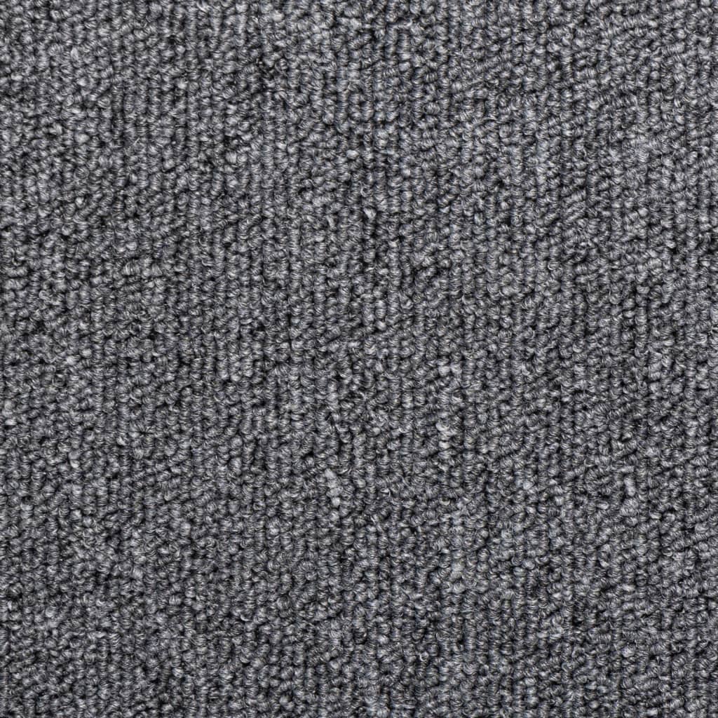 trappemåtter 15 stk. 65x21x4 cm mørkegrå rektangulær kant
