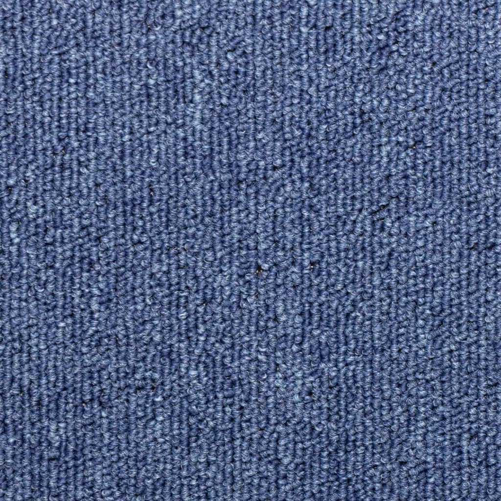 trappemåtter 15 stk. 65x21x4 cm blå rektangulær kant