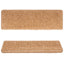 trappemåtter 15 stk. 65x21x4 cm beige rektangulær kant