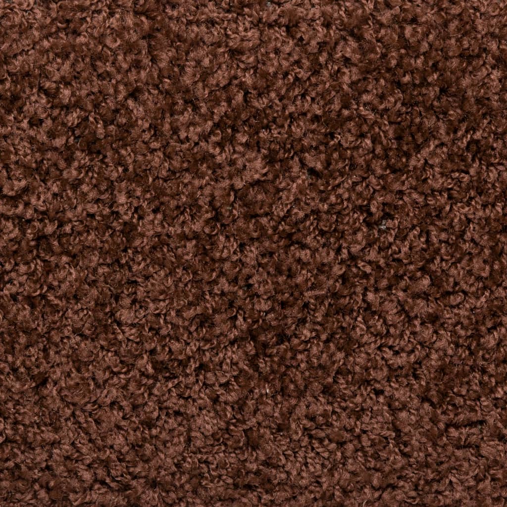 trappemåtter 15 stk. 65x21x4 cm brune rektangulære kanter