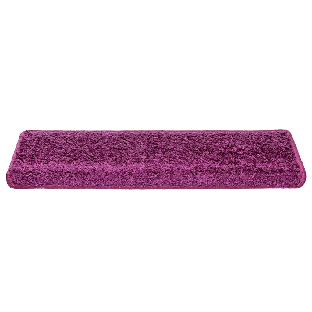 trappemåtter 15 stk. 65x21x4 cm violet rektangulær kant