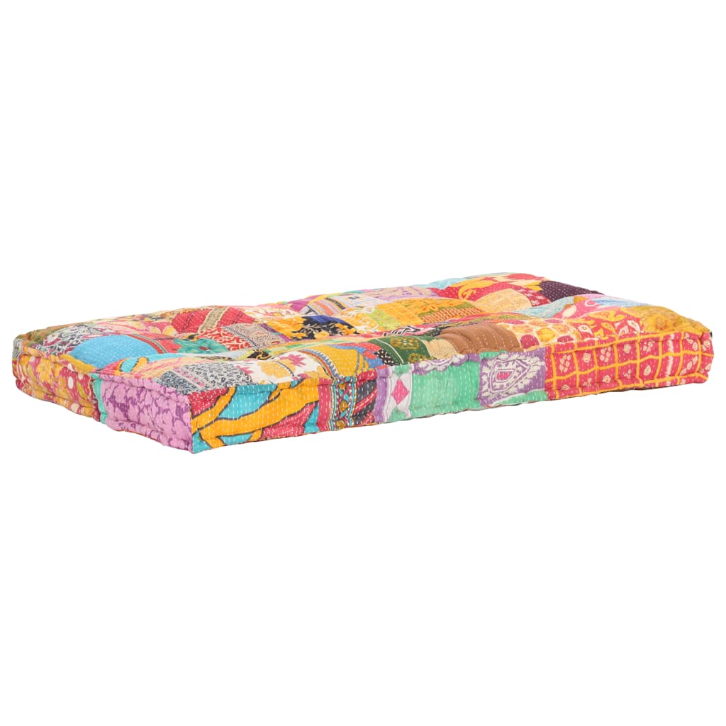 hynde til pallesofa stof patchwork flerfarvet
