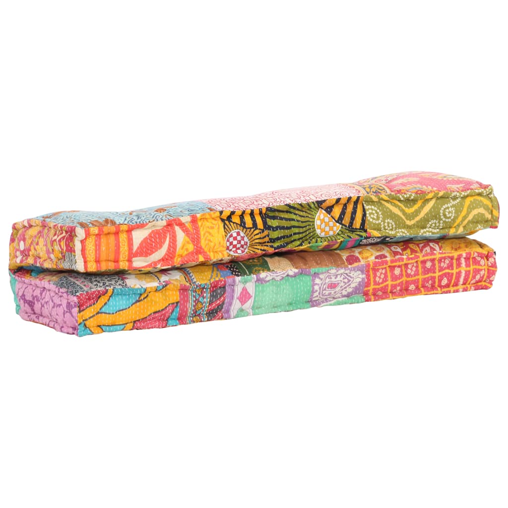 hynde til pallesofa stof patchwork flerfarvet