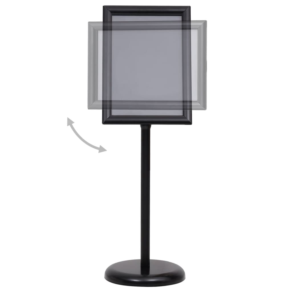plakatstativ A3 aluminiumslegering sort