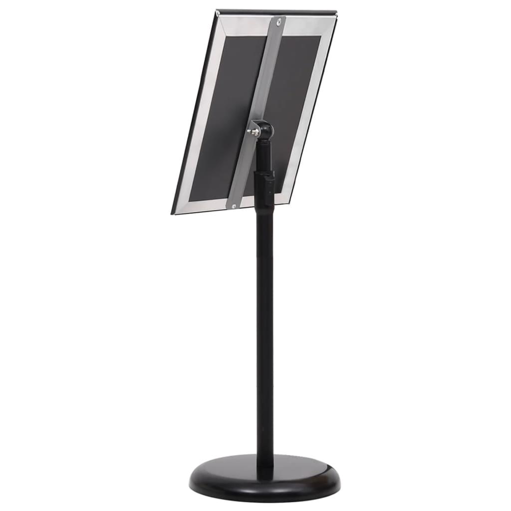 plakatstativ A3 aluminiumslegering sort