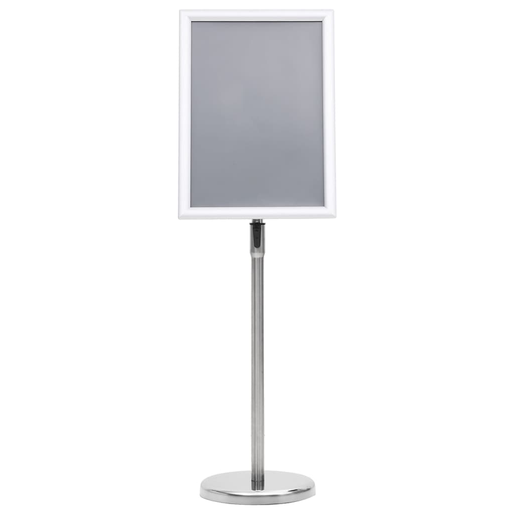 plakatstativ A3 aluminiumslegering sølvfarvet