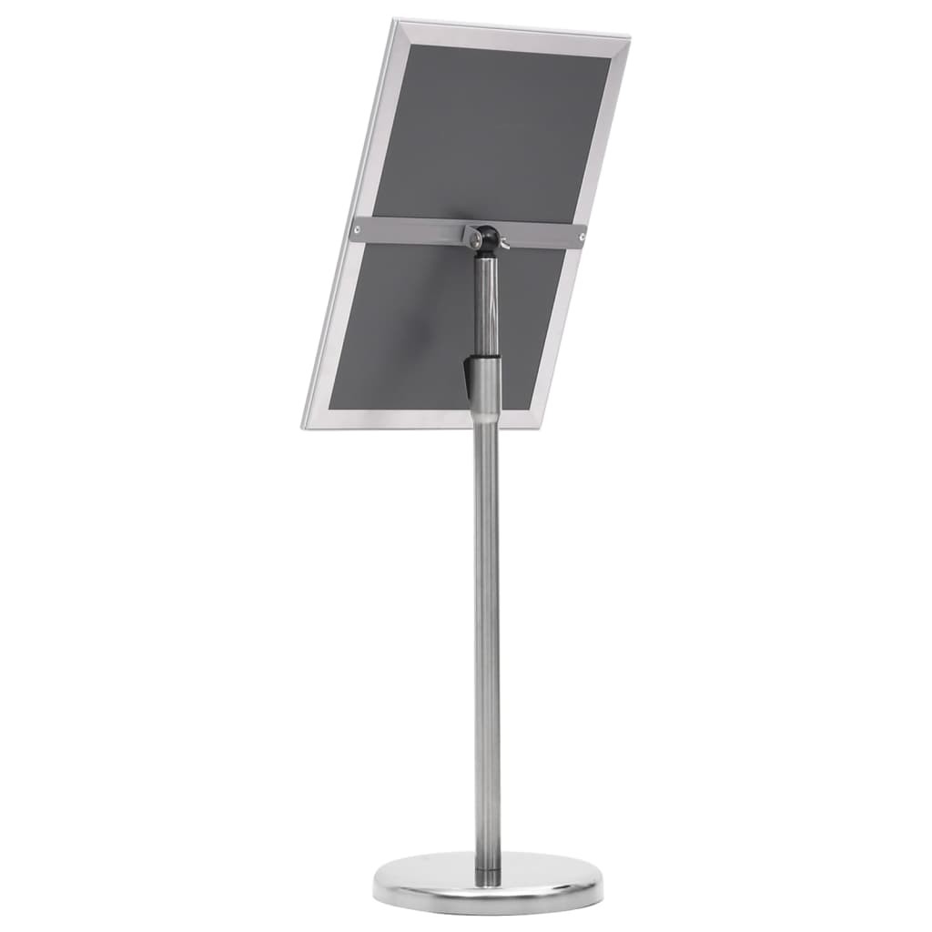 plakatstativ A3 aluminiumslegering sølvfarvet