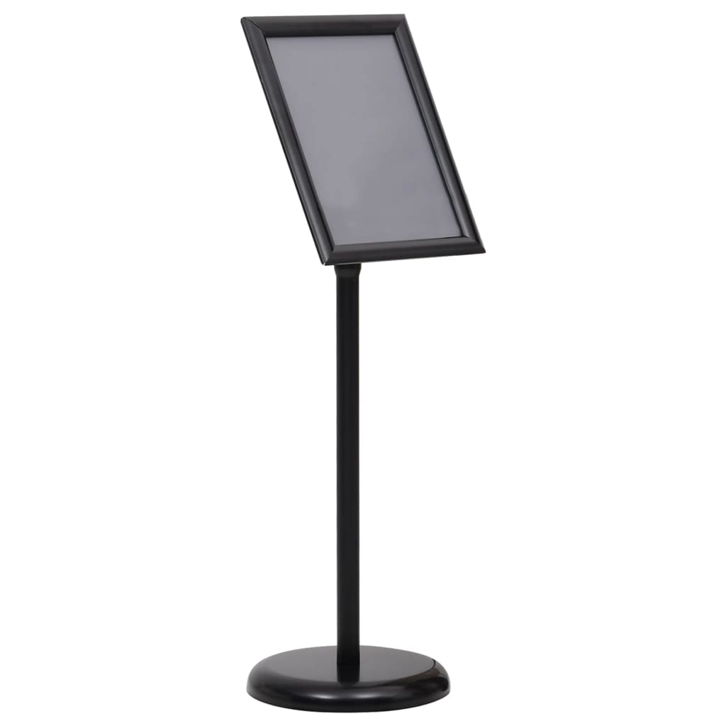 plakatstativ A4 aluminiumslegering sort