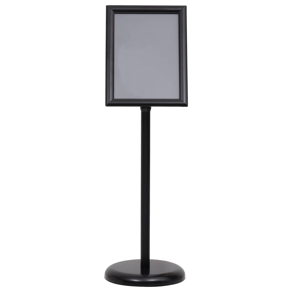 plakatstativ A4 aluminiumslegering sort