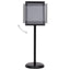 plakatstativ A4 aluminiumslegering sort