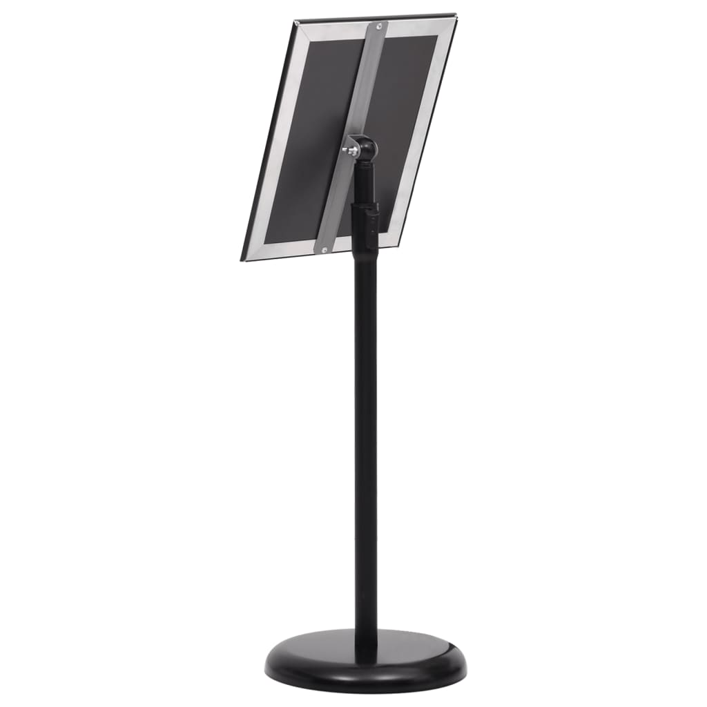 plakatstativ A4 aluminiumslegering sort