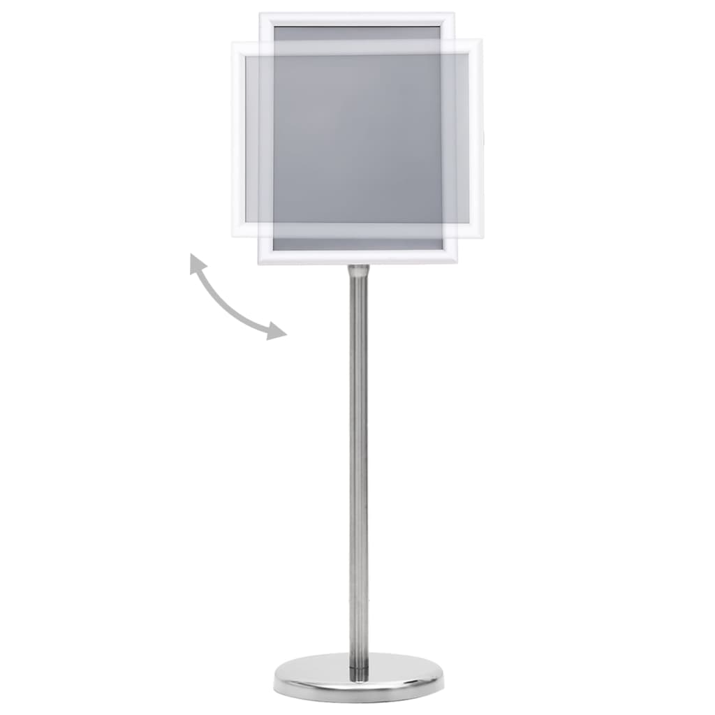 plakatstativ A4 aluminiumslegering sølvfarvet