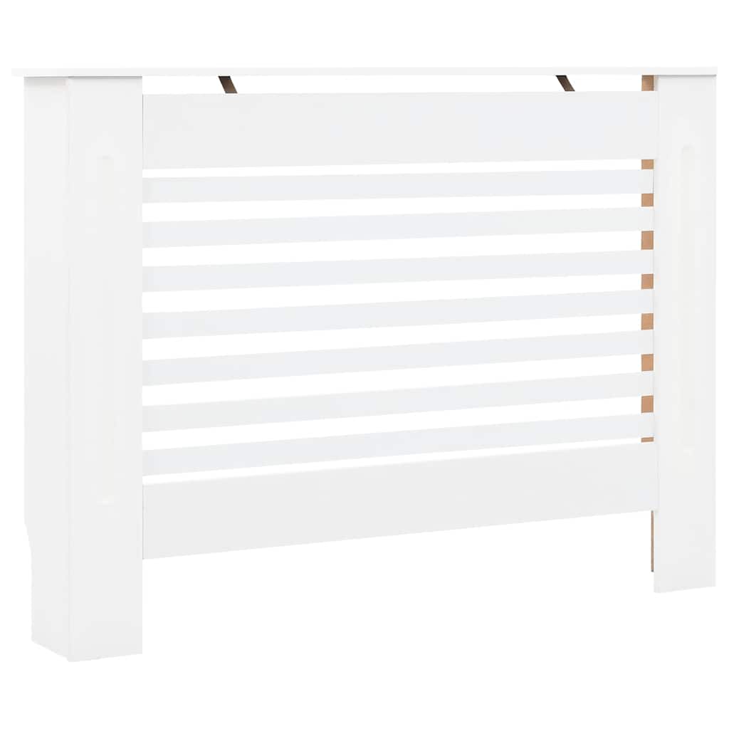 radiatorskjulere 2 stk. 112 x 19 x 81,5 cm MDF hvid