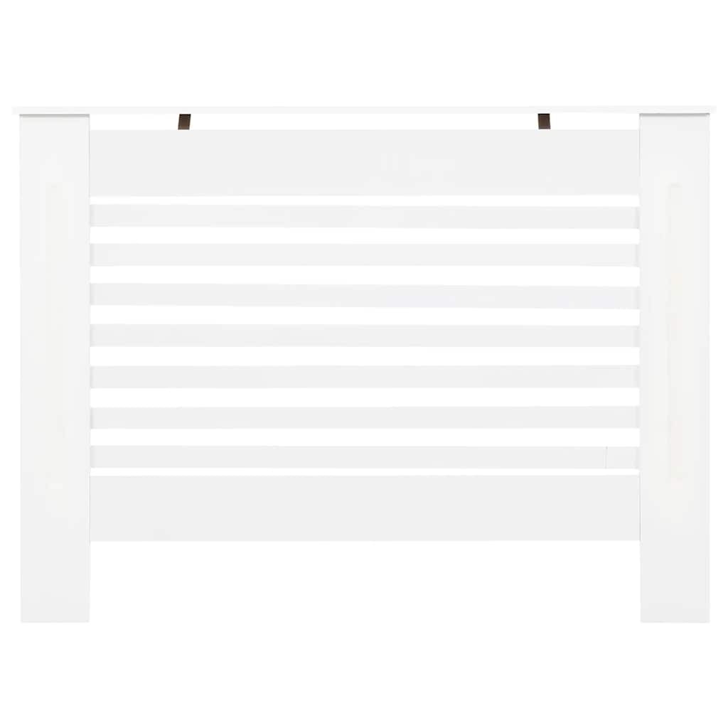 radiatorskjulere 2 stk. 112 x 19 x 81,5 cm MDF hvid