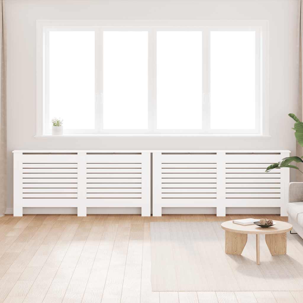 radiatorskjulere 2 stk. 172 x 19 x 81,5 cm MDF hvid