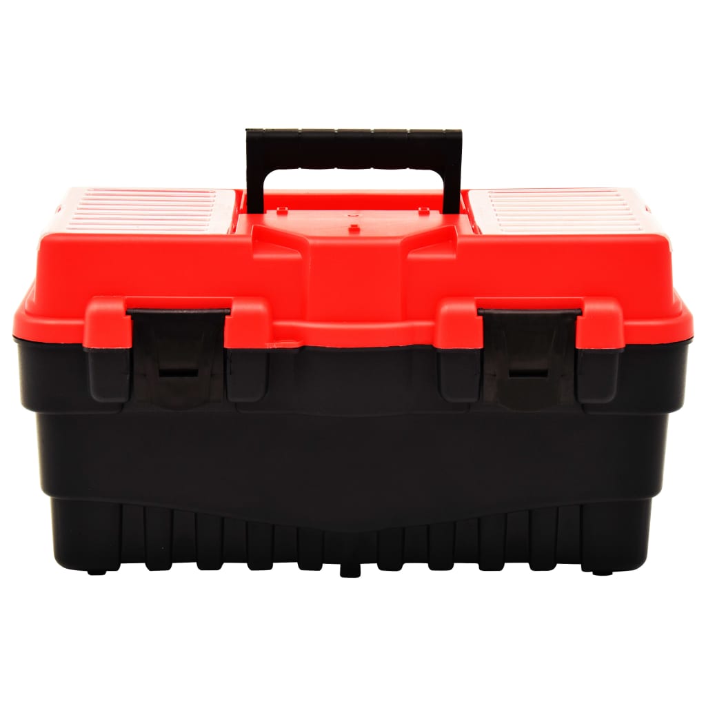 værktøjskasse 462x256x242 mm plastik rød