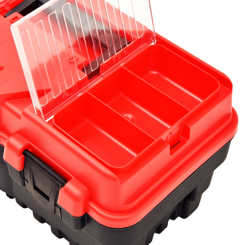 værktøjskasse 462x256x242 mm plastik rød