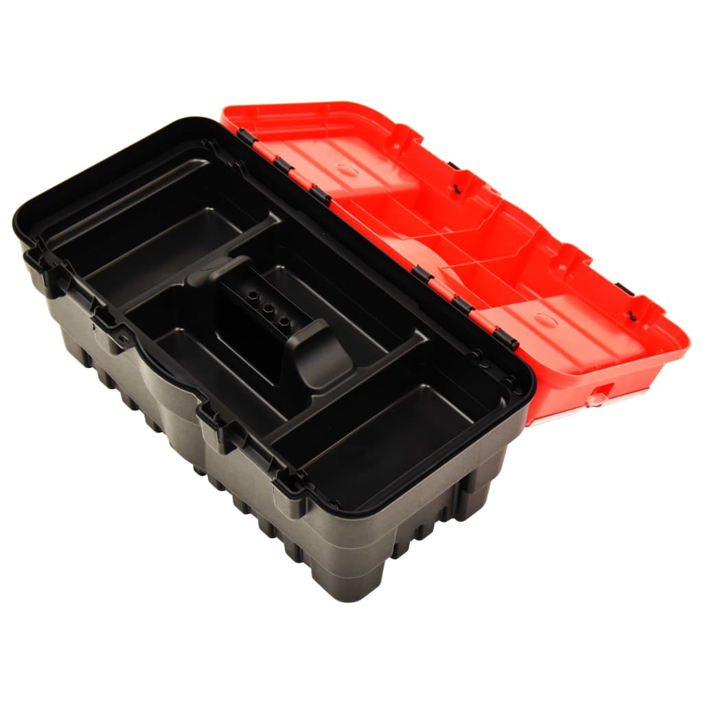 værktøjskasse 462x256x242 mm plastik rød