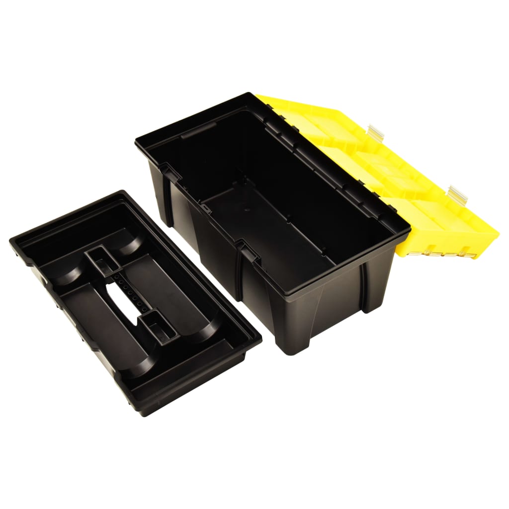 værktøjskasse 595x337x316 mm plastik gul