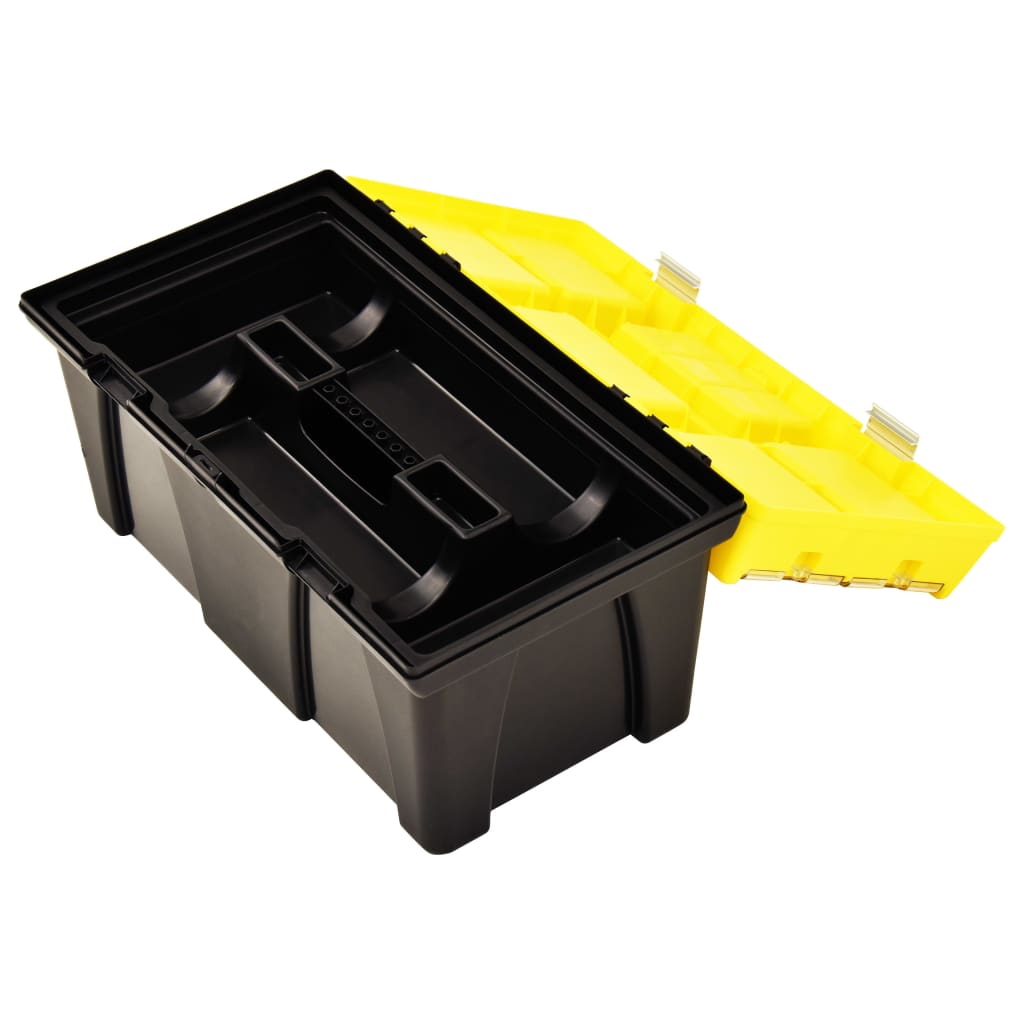 værktøjskasse 595x337x316 mm plastik gul