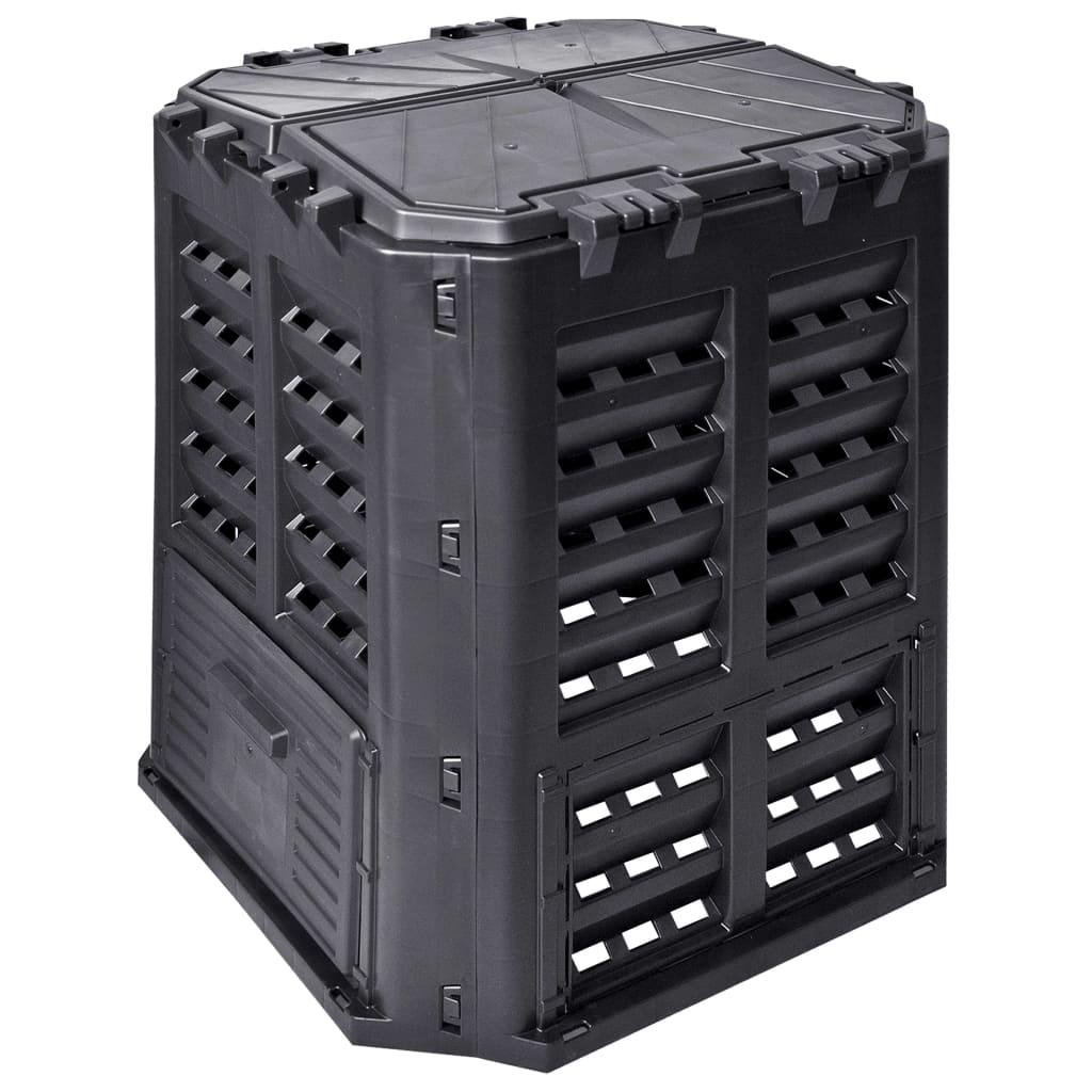 kompostbeholder 68,9x68,9x83,9 cm 360 l sort