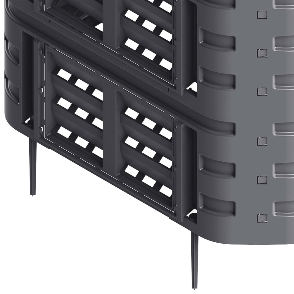 kompostbeholder 93,3x93,3x80 cm 480 l sort