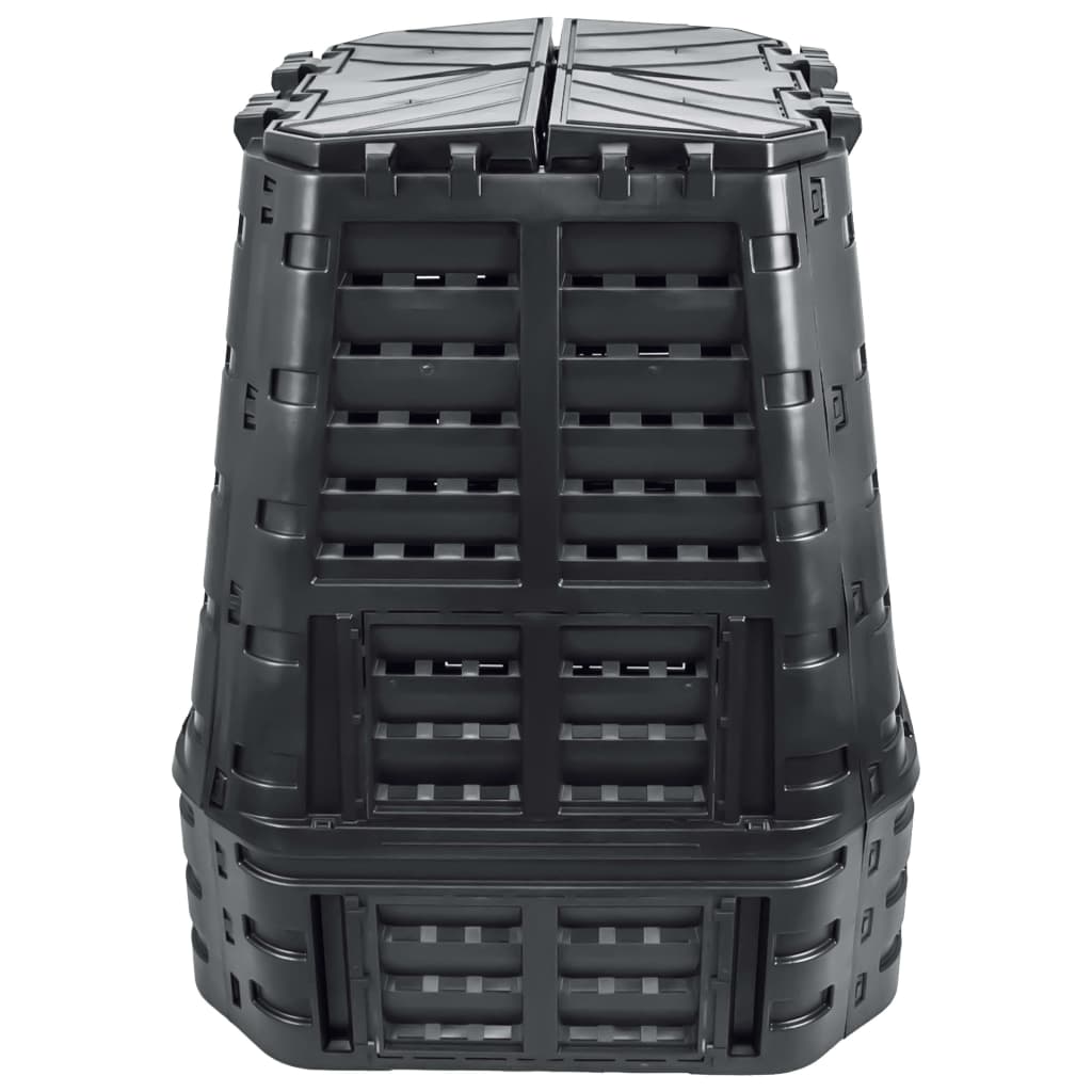kompostbeholder 93,3x93,3x113 cm 740 l sort