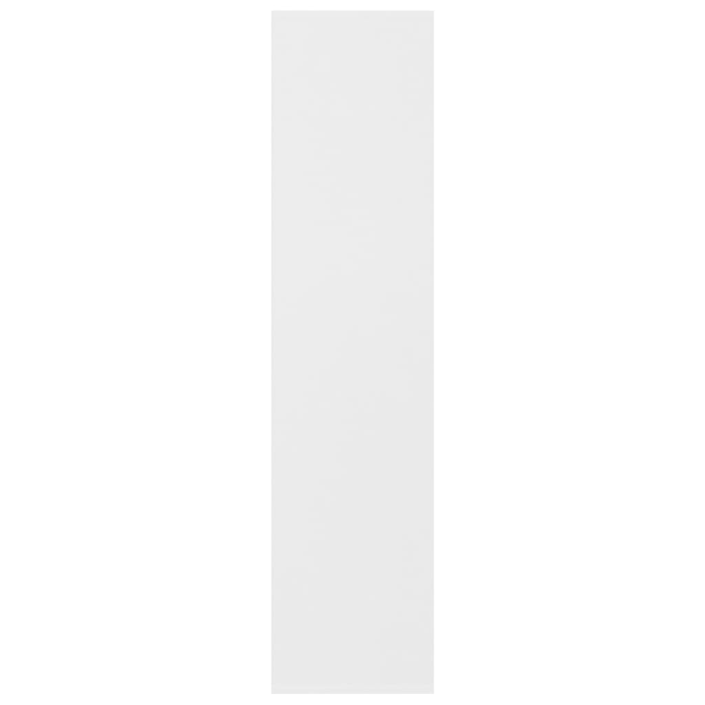 bogreol 50x25x106 cm konstrueret træ hvid