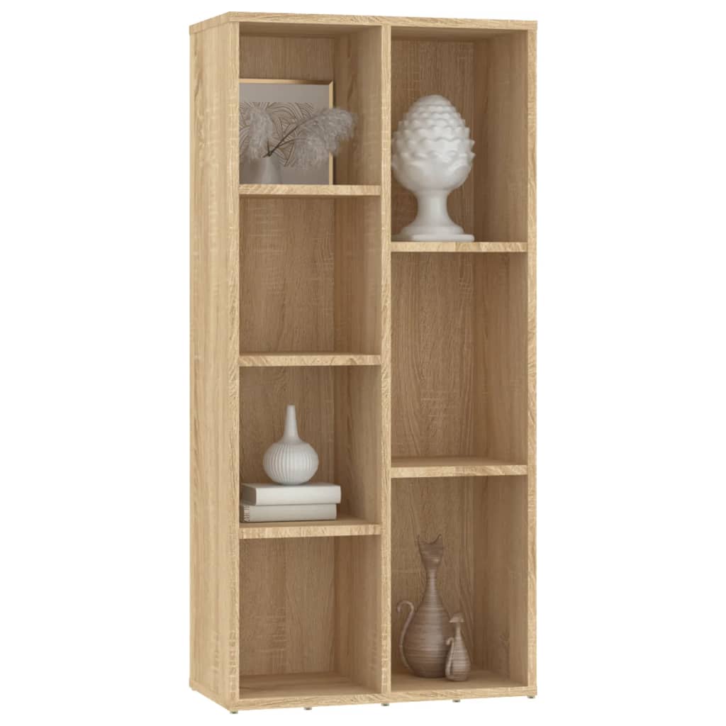 bogreol 50x25x106 cm konstrueret træ sonoma-eg