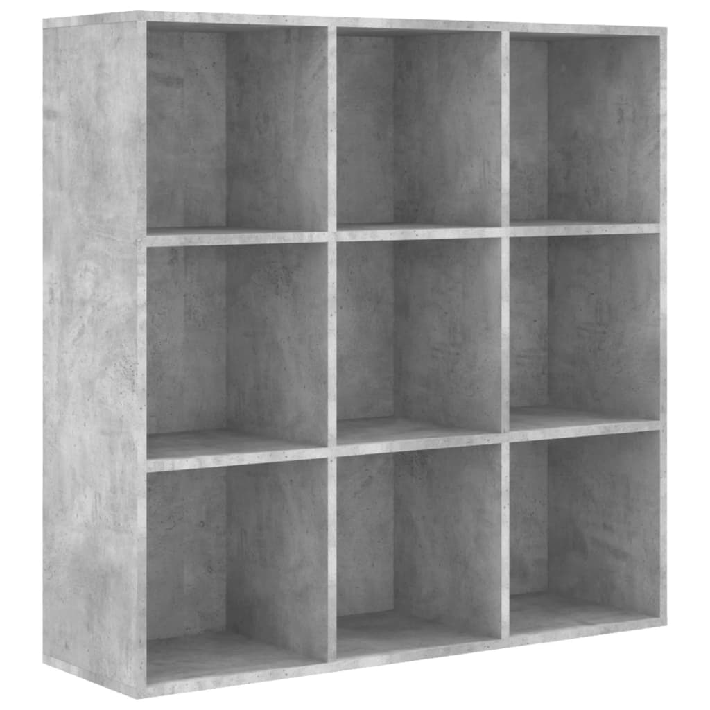 bogreol 98x29x97,5 cm konstrueret træ betongrå
