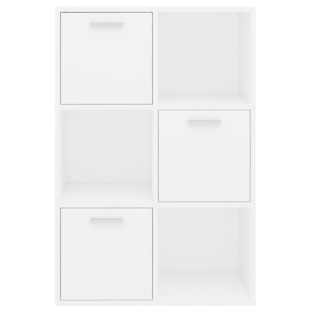 kontorreol 60x29,5x90 cm konstrueret træ hvid